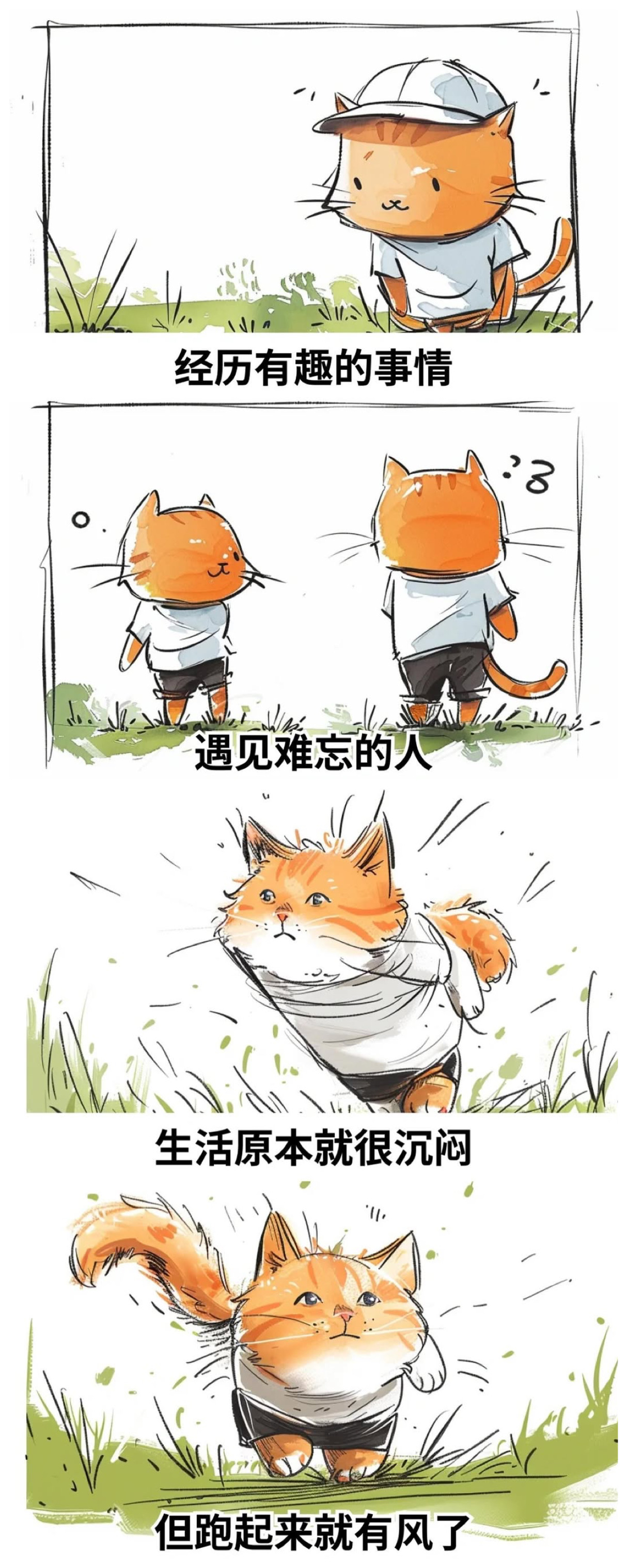 生活本来就很沉闷，但跑起来就有风了